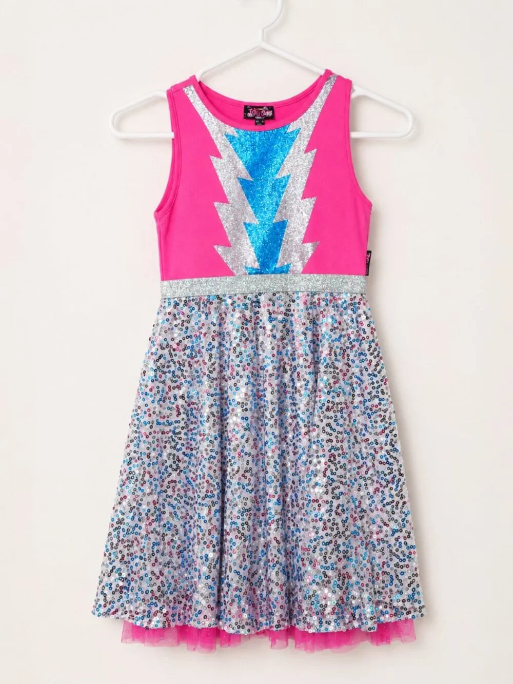 Nickelodeon JoJo’s Closet Pink Glitter Sequin Dress Girls Size 7/8